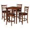 International Concepts 30 in. x 30 in. Counter Height Table with 4 Emily Counter Height Stools - 5 Piece Set K581-3030-S6172-4 - alternate 4